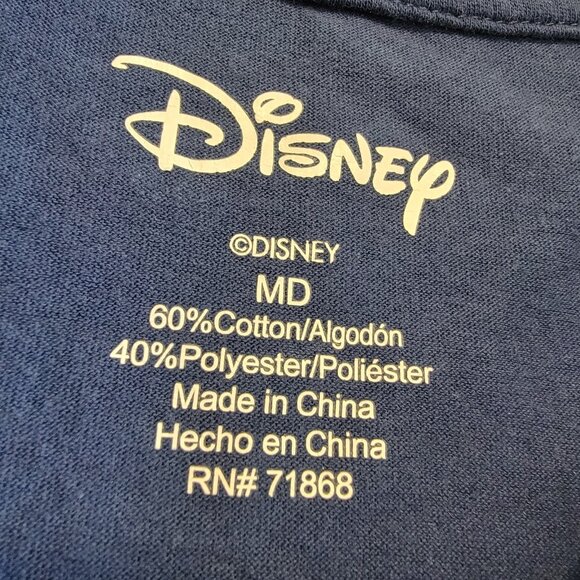 Disney Alice in Wonderland Top Graphic Tee Shirt Juniors Sz M Blue Dream - Picture 3 of 6